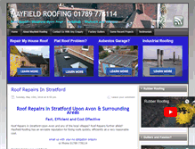 Tablet Screenshot of mayfield-roofing.co.uk