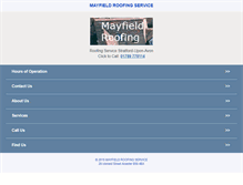 Tablet Screenshot of m.mayfield-roofing.co.uk